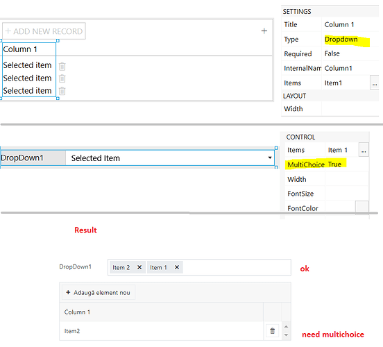 MultiChoice Option for DataTable Column with DropDown Type - Forms ...