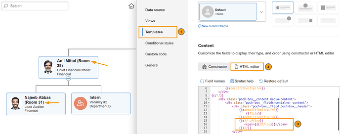 OrgChart-template-editor