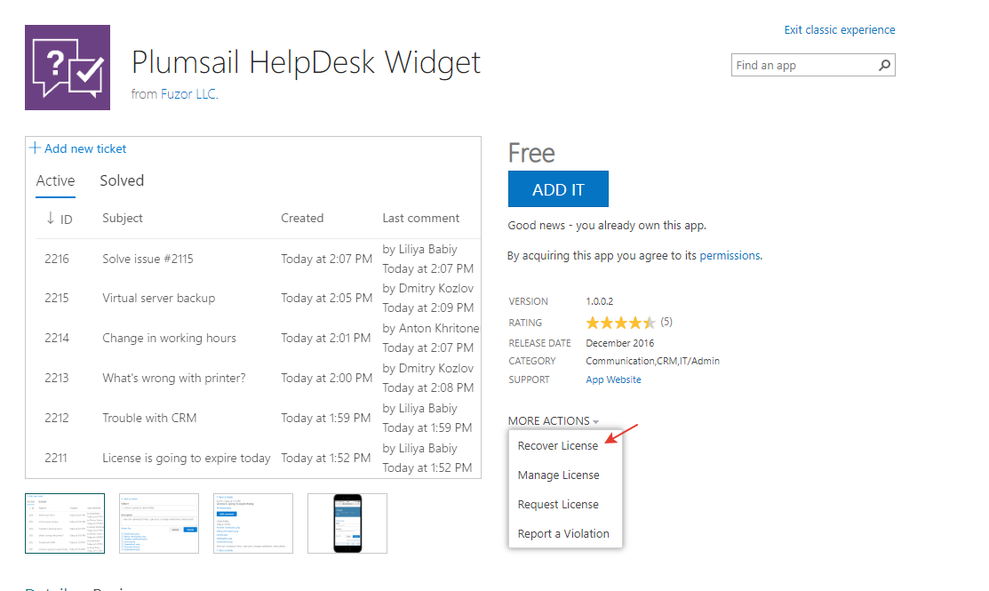 Plumsail Helpdesk and forms HelpDesk Plumsail Community