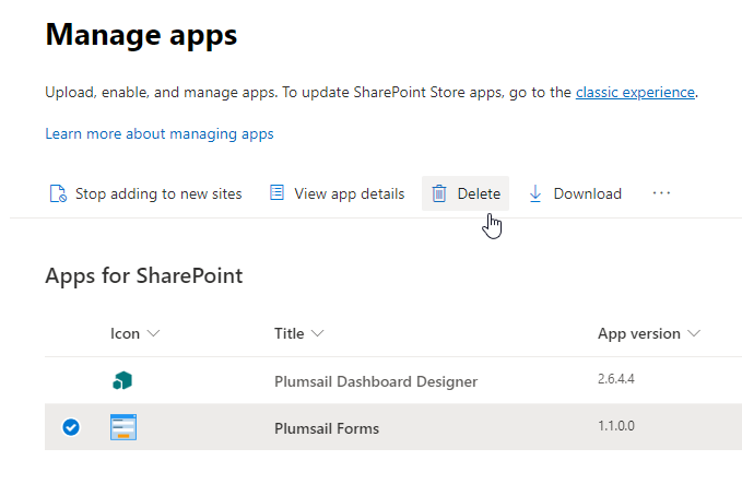 Uninstall Plumsail Package And Forms From All Lists Inside A SharePoint ...